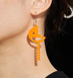 Specials Deals-Halloween Bitten Pumpkin Earrings/Ear Clip