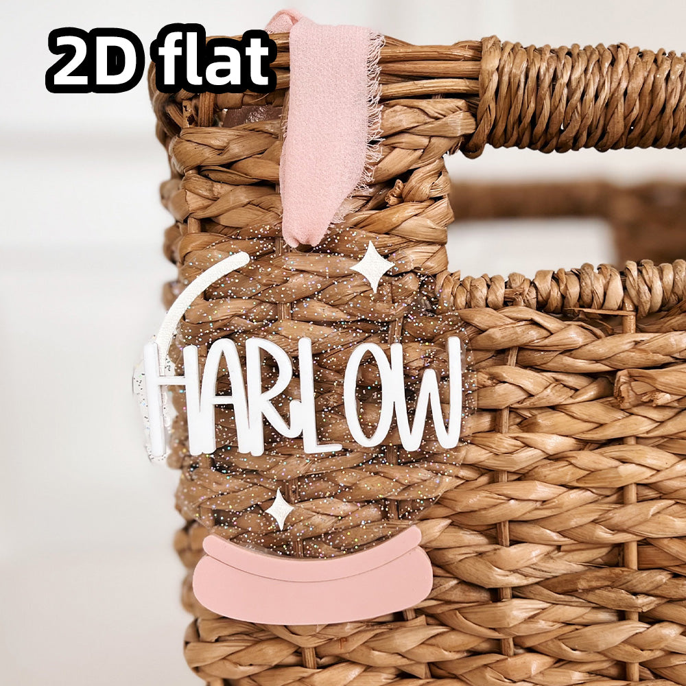 Personalized Halloween Tag, Crystal Ball Tag Design