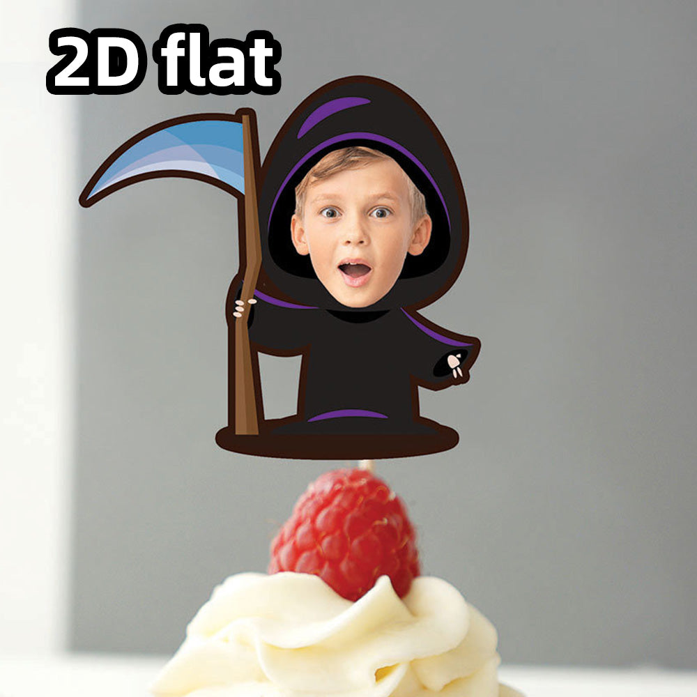 Personalized Halloween Cupcake Toppers