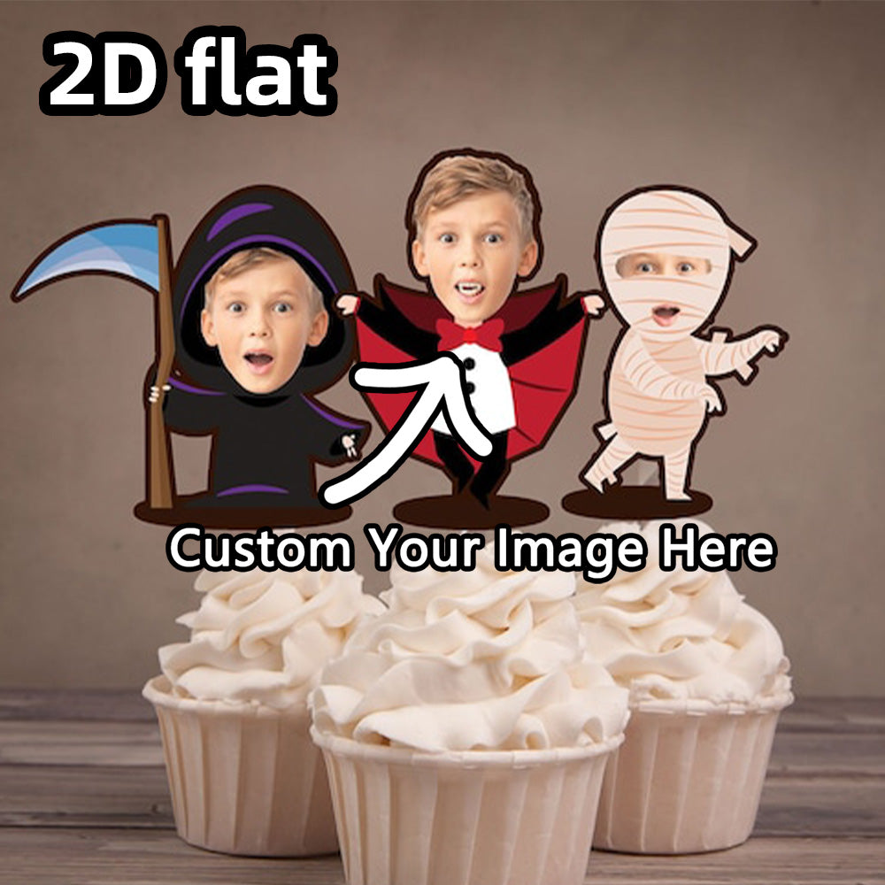Personalized Halloween Cupcake Toppers