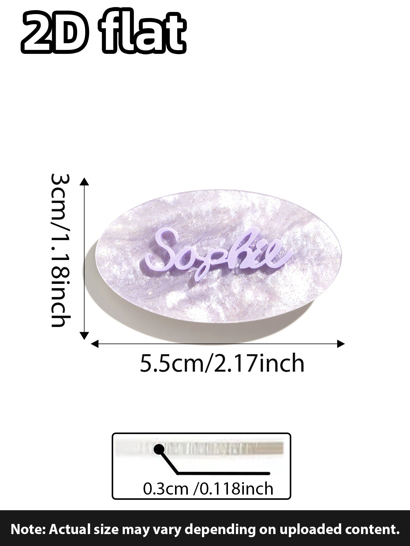 Personalized Name Hair Clip