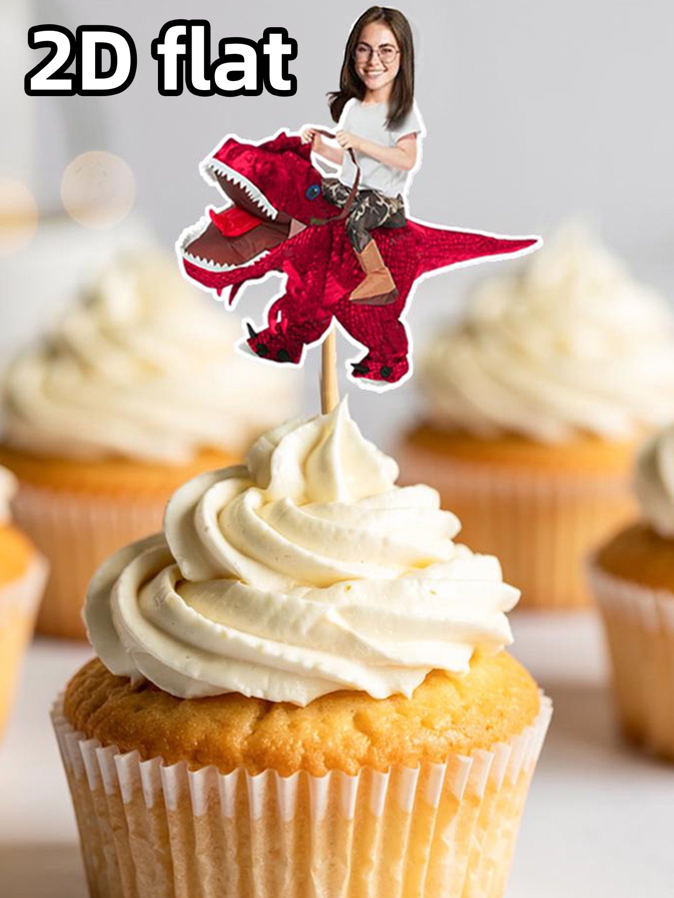 Personalized Cupcake Topper For Milestone Birthday