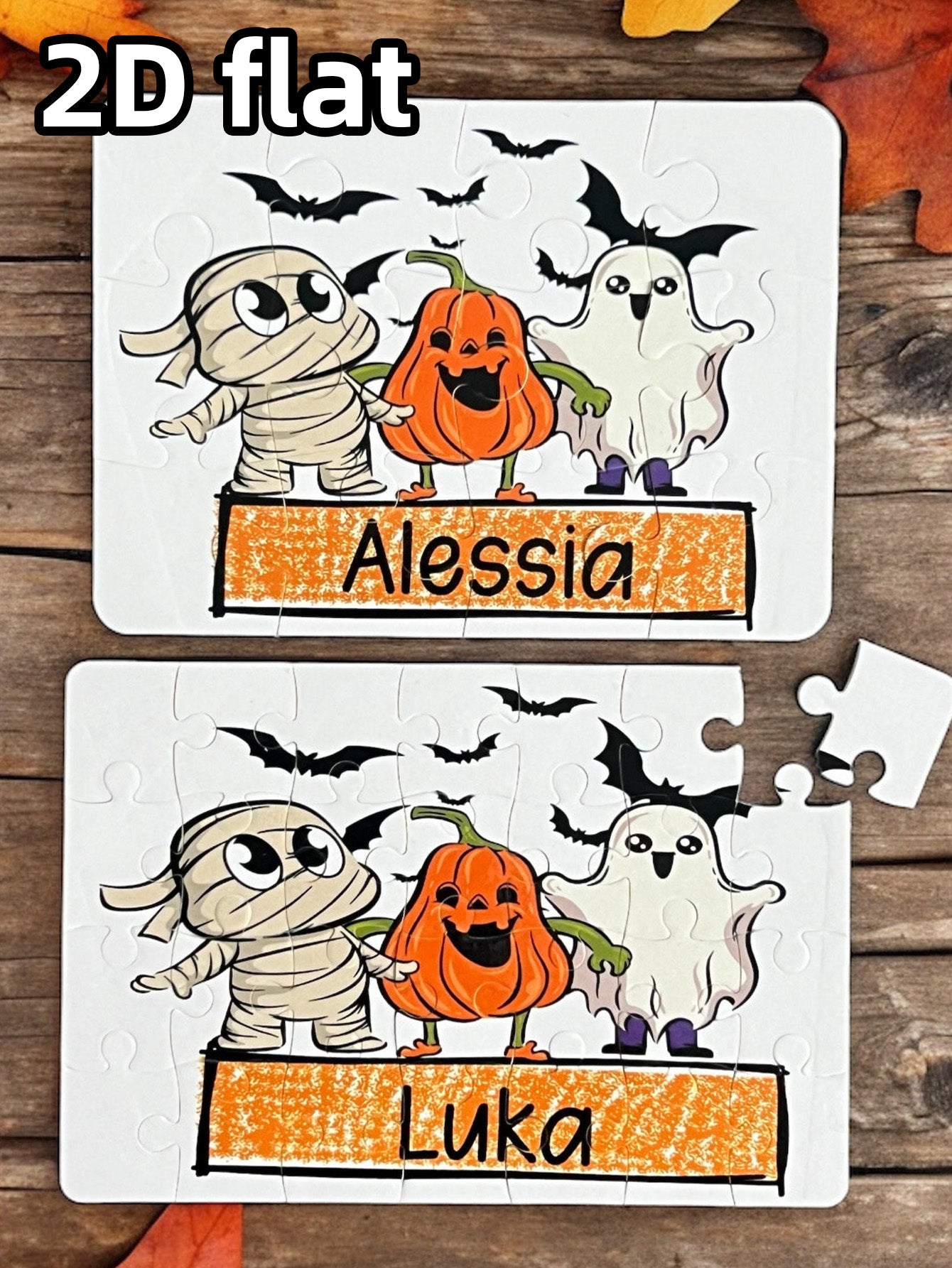 Personalized Halloween Gift for Kids, Kids Puzzle