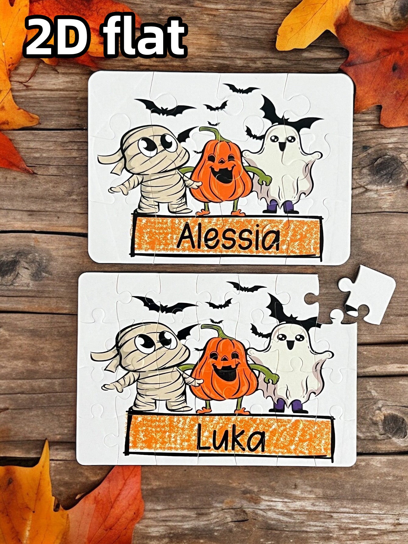 Personalized Halloween Gift for Kids, Kids Puzzle