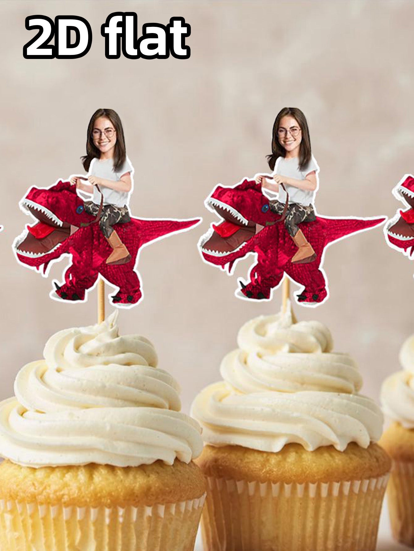 Personalized Cupcake Topper For Milestone Birthday