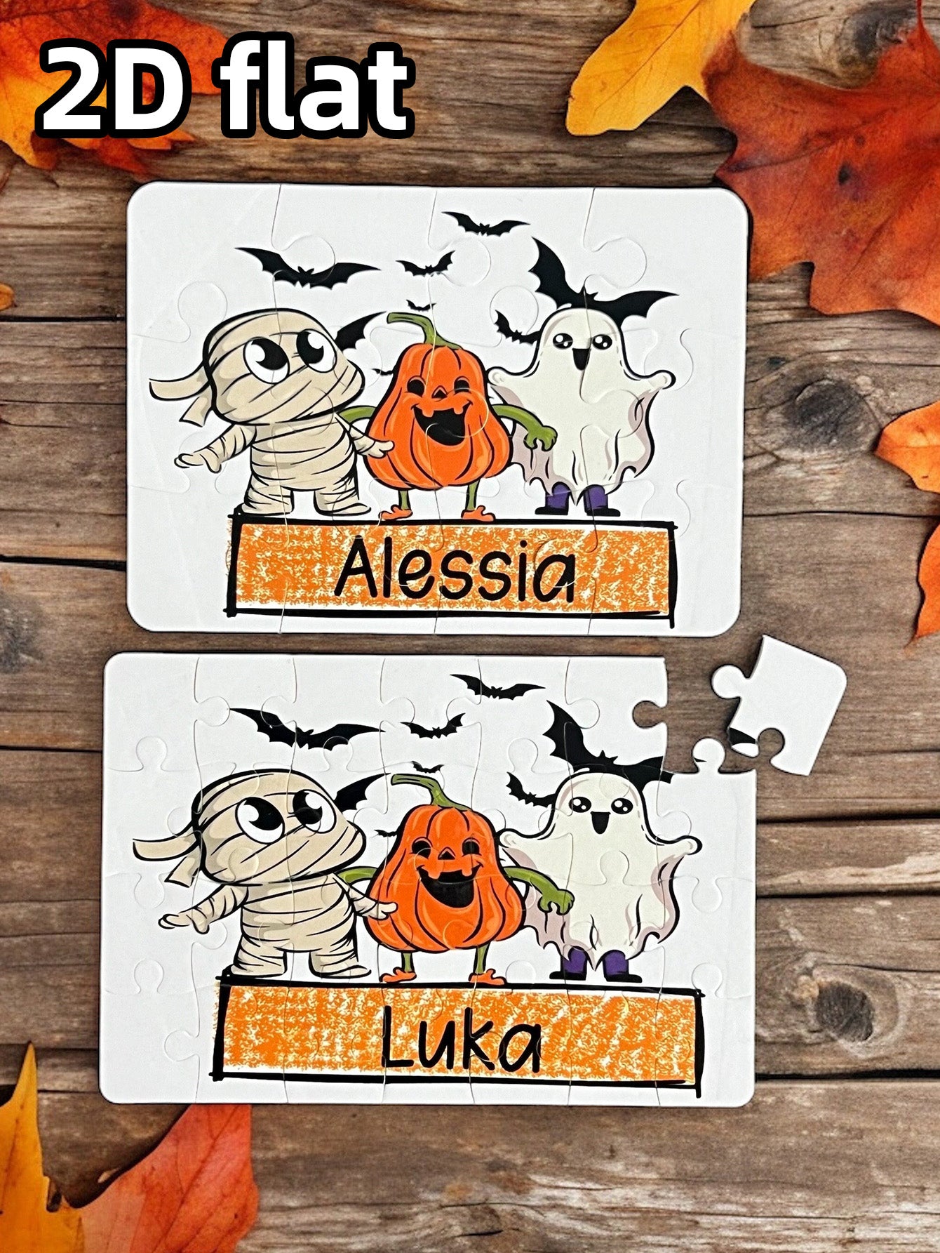 Personalized Halloween Gift for Kids, Kids Puzzle