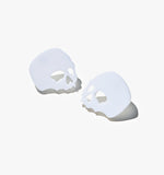 Modern Minimalist White Skull Drops/Ear Clip