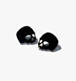 Modern Minimalist Black Skull Drops/Ear Clip