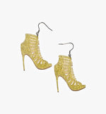 Gold Shiny Heel Earrings/Ear Clip