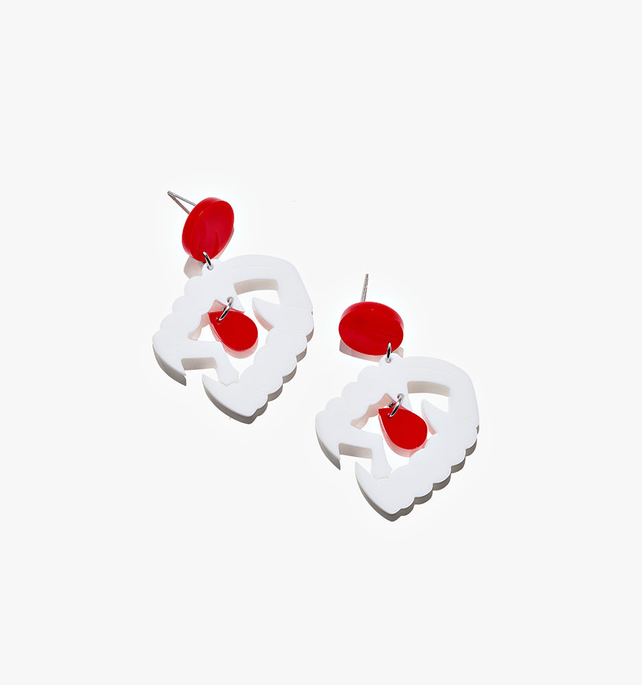 Halloween Red Tears Drops/Ear Clip