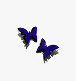 Dark Blue Butterfly Ear Clip/Earrings