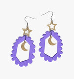 Whimsical Purple Ear Clip/Earrings