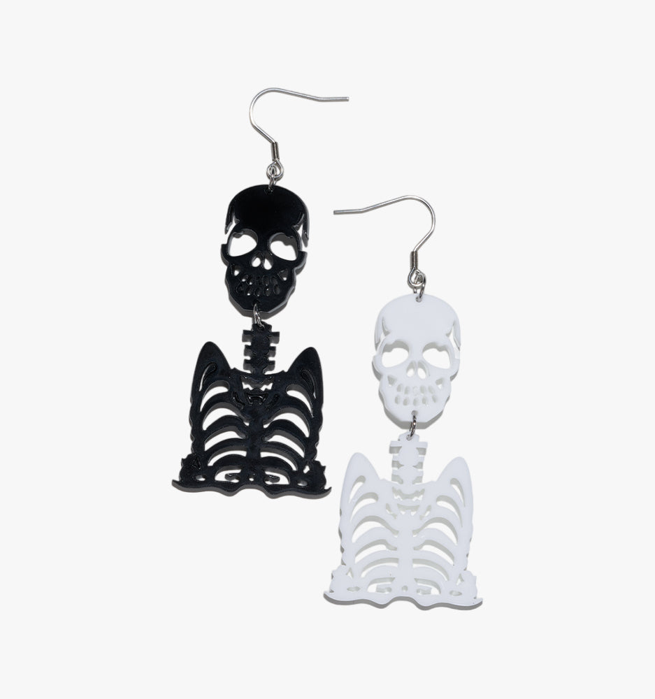 Halloween Asymmetric Skull Earrings/Ear Clip