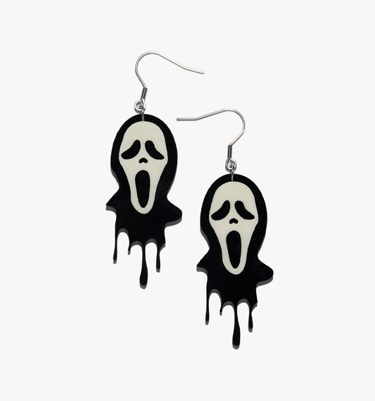 Halloween Scream Ghost Earrings/Ear Clip