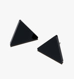 Black Triangle Earrings/Ear Clip