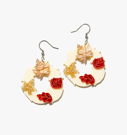 Christmas Ornament Earrings/Ear Clip