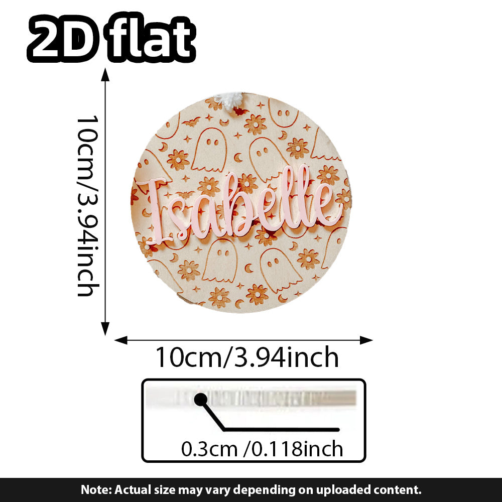 Personalized Halloween Name Tags, Halloween decor