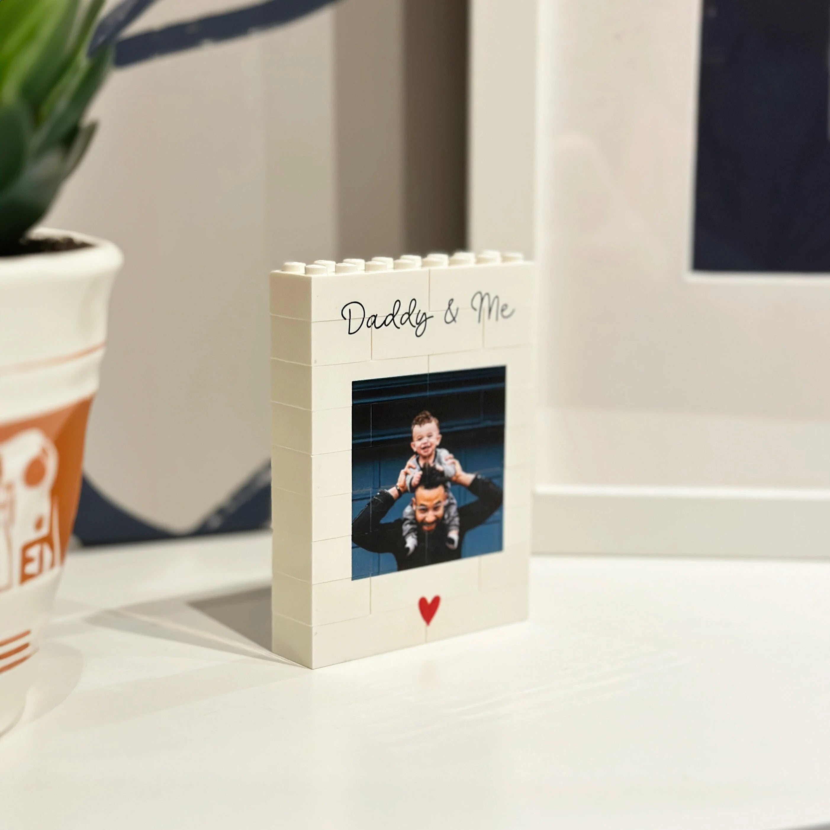 Personalized Customized Photo Rectangle Building Block, Puzzle Picture Building Block, Vertical Design