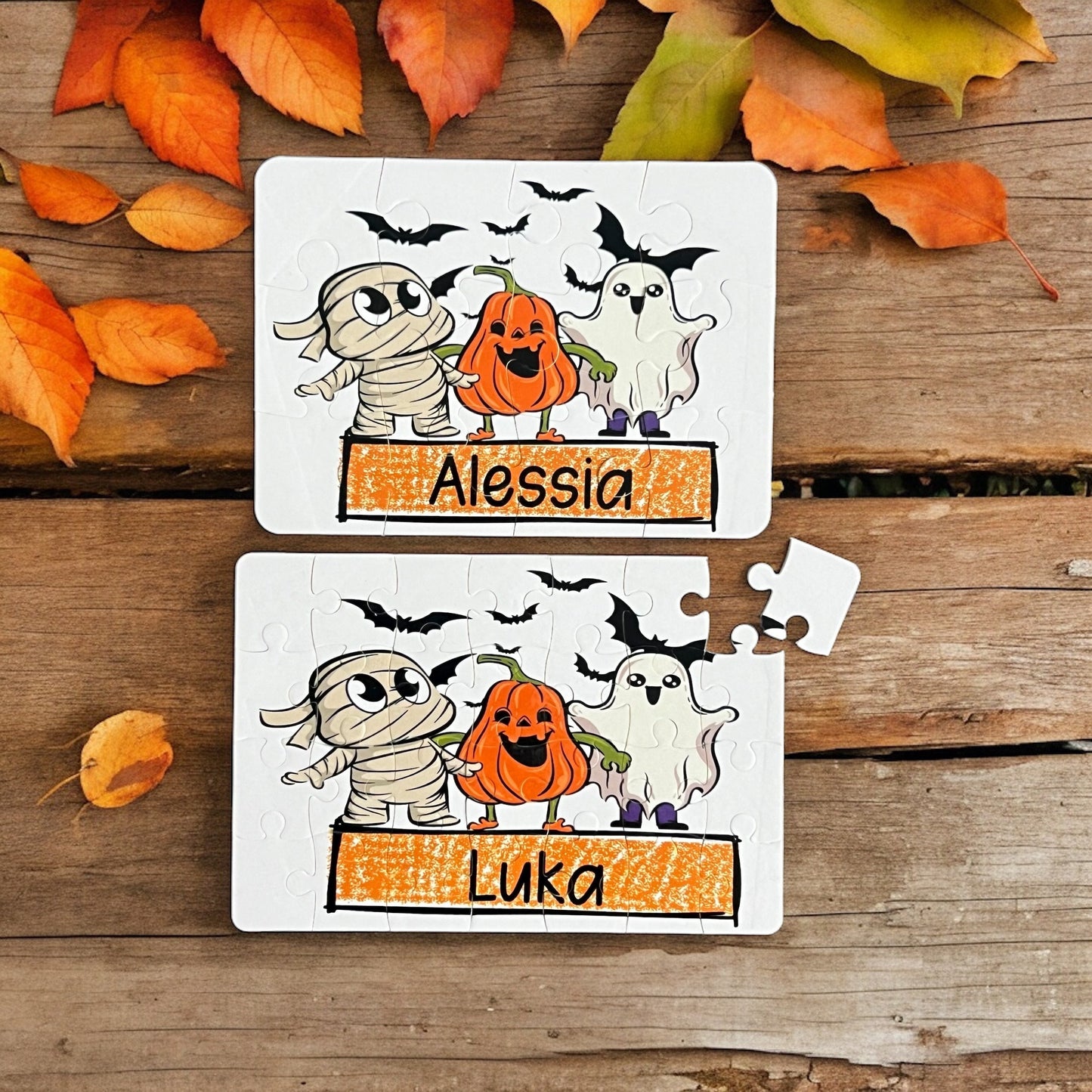 Personalized Halloween Gift for Kids, Kids Puzzle