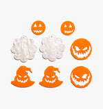 3-4 Pairs Halloween Orange DIY Earrings Kit