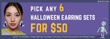 Pick Any 6 Halloween Earring Sets For $50