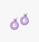Purple Serrated Drops/Ear Clip