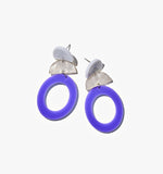 Modern Hoop Drop Earrings/Ear Clip