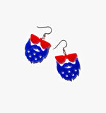 Independence Day Star Statement Earrings/Ear Clip