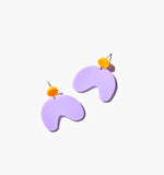 Simple Irregular Purple Acrylic Drops/Ear Clip