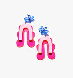 Lovely Spring Pink Earrings/Ear Clip