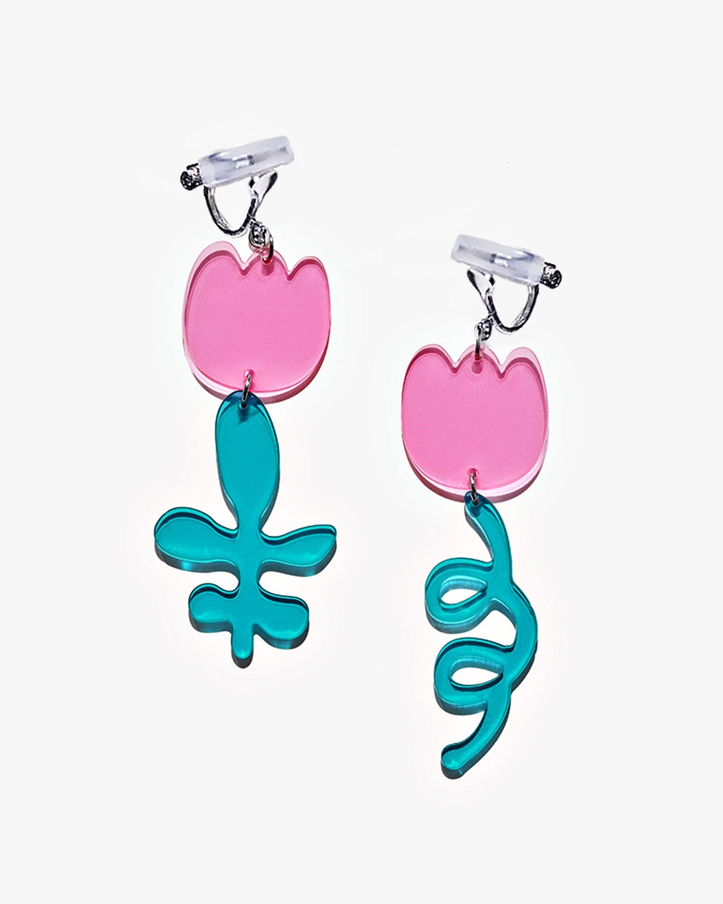 Kawaii Simple Flower Dangle/Ear Clip