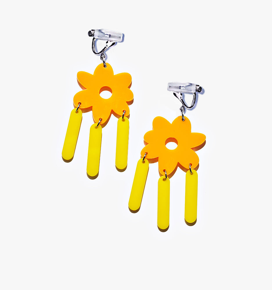 Sunshine Flower Dangle/Ear Clip