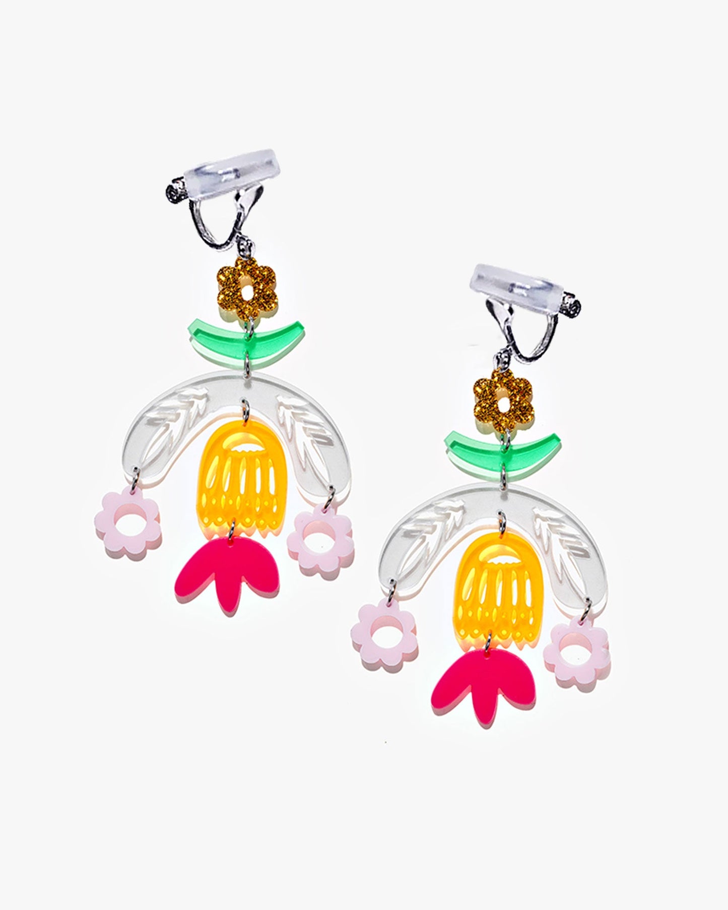 Botanical Carnival Earrings/Ear Clip