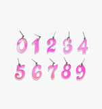 Birthday Number Earring Set (10pcs)/Ear Clip
