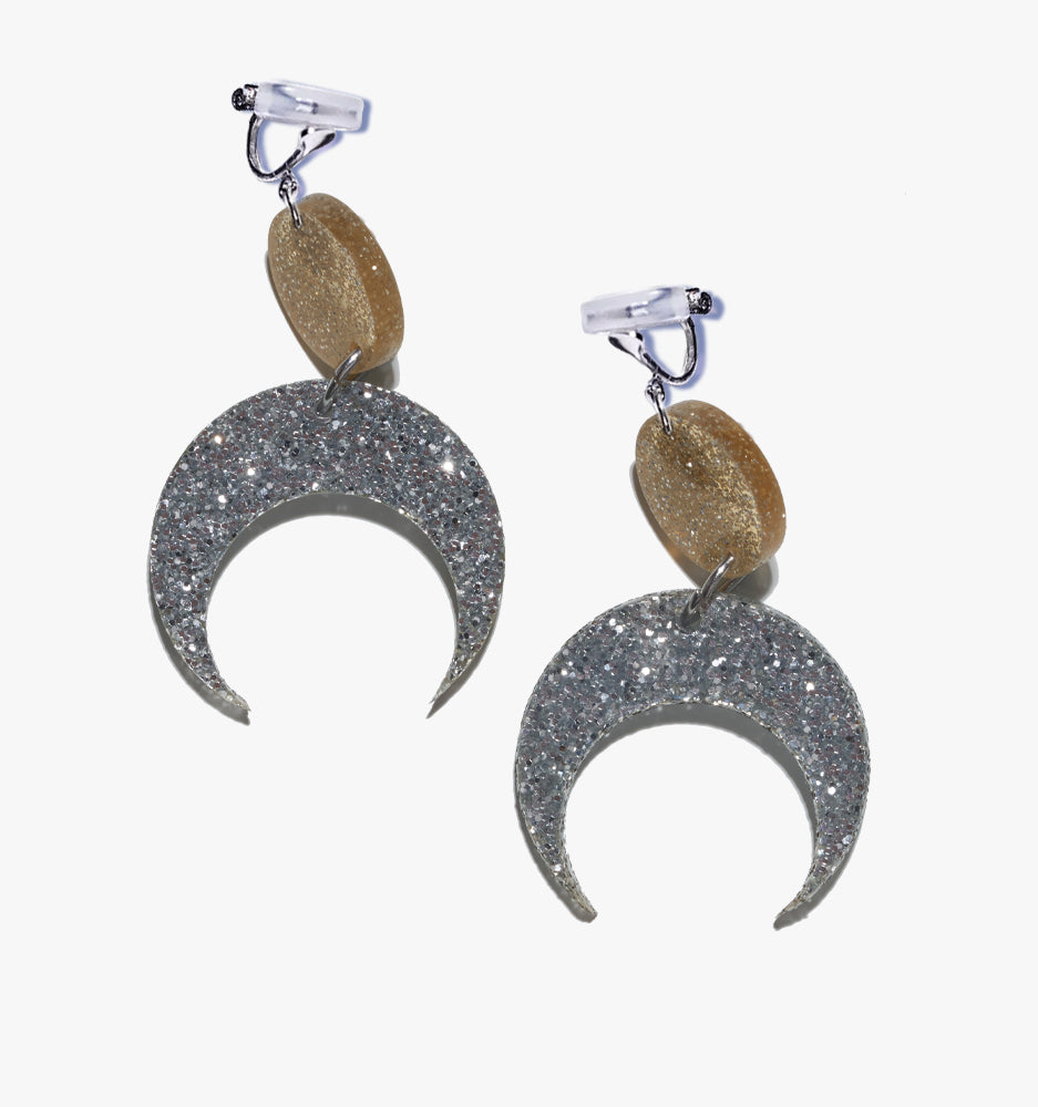 Moon Energy Earrings/Ear Clip