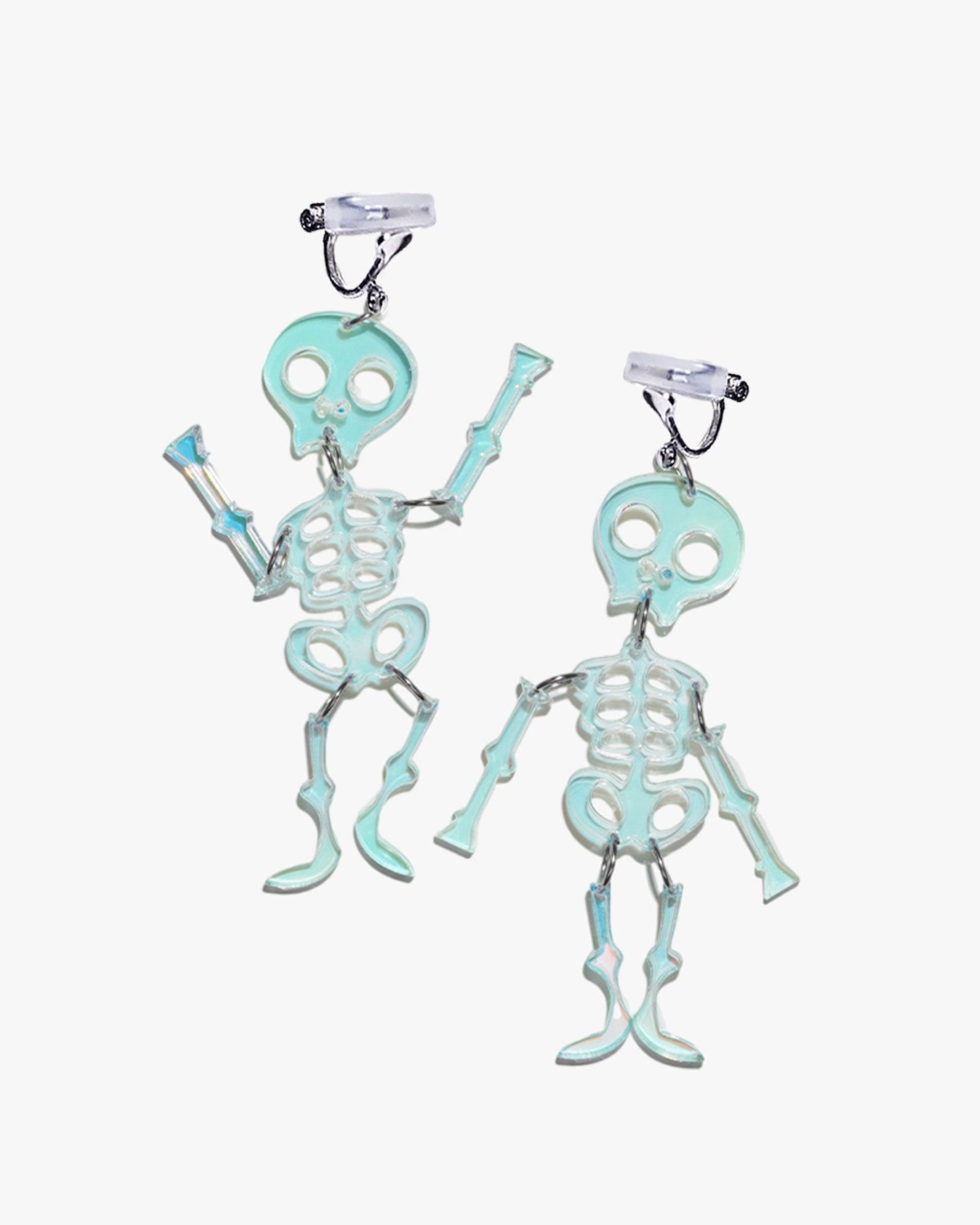 Halloween Cartoon Skeleton Earrings/Ear Clip