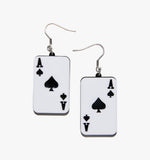 Ace Of Spades Poker Earrings/Ear Clip
