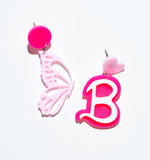 Pink Dreamers Barbie Earrings/Ear Clip