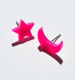 Moon & Star Barbie Earrings/Ear Clip