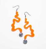 Orange Rhapsody Earrings/Ear Clip