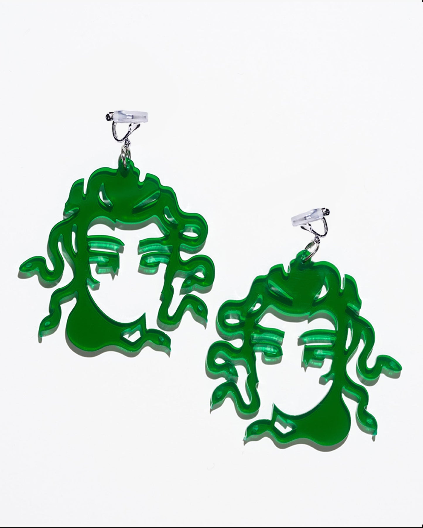 Green Hydra Ear Clip