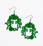 Green Hydra Earrings/Ear Clip