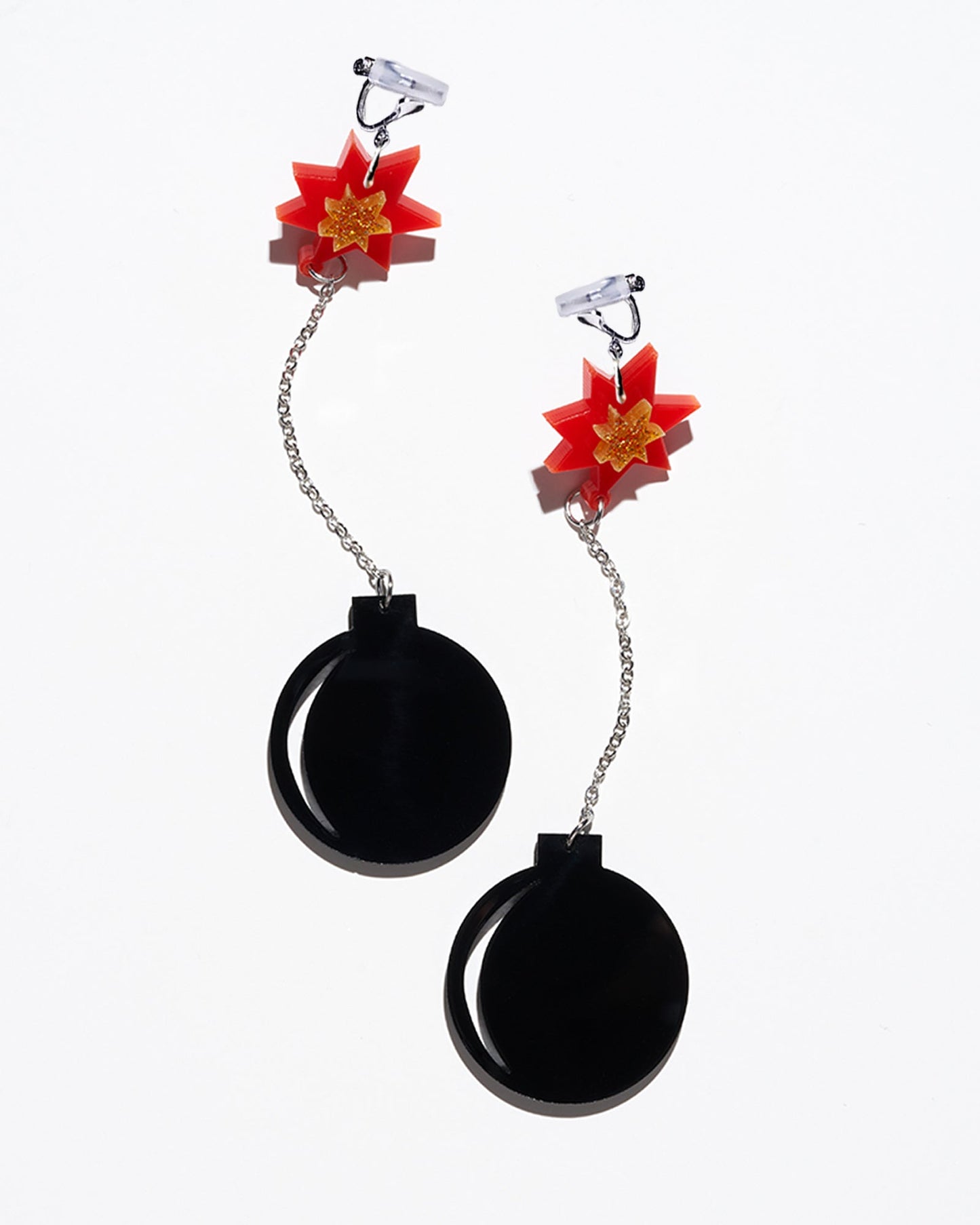 Playful Bomb Earrings/Ear Clip