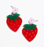 Cartoon Strawberry Earrings/Ear Clip