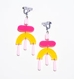 Whimsical Colorburst Earrings/Ear Clip