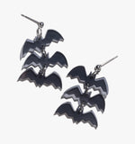Halloween Triple Bat Earrings/Ear Clip