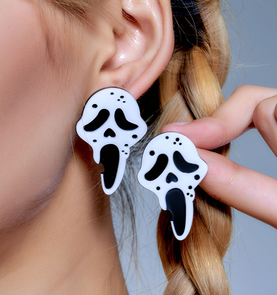 Halloween acrylic earrings