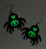 Halloween Luminous Spider Earrings/Ear Clip