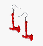 Halloween Red Ax Earrings/Ear Clip