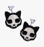 Halloween Cat Skull Ear Clip